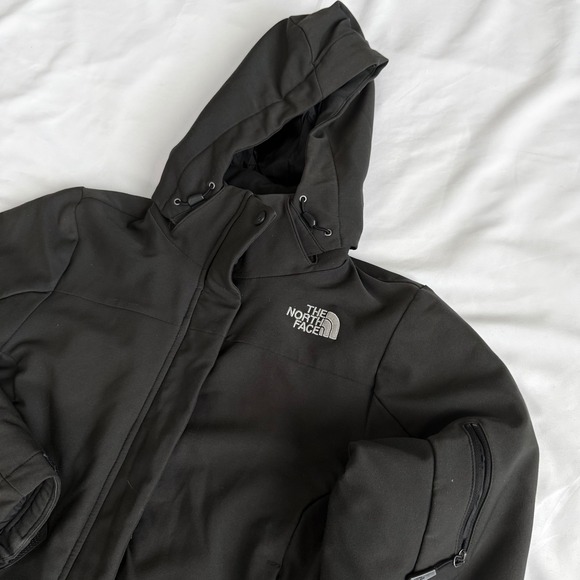 The North Face TNF Apex Softshell Jacket Black Women's Small P Warm Winter FLAW - Picture 2 of 11